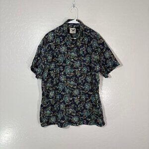 Yiume Shirt Mens Extra Large Floral Button Up Short Sleeve Casual Hawaiian Aloha